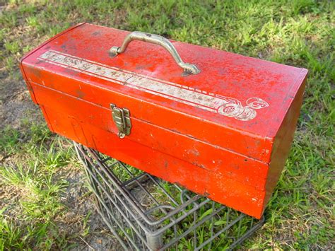 old style metal tool box|old metal tool boxes.